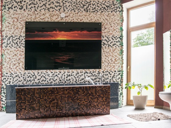 Privatmaja stikla bilde 1.8x1.2m