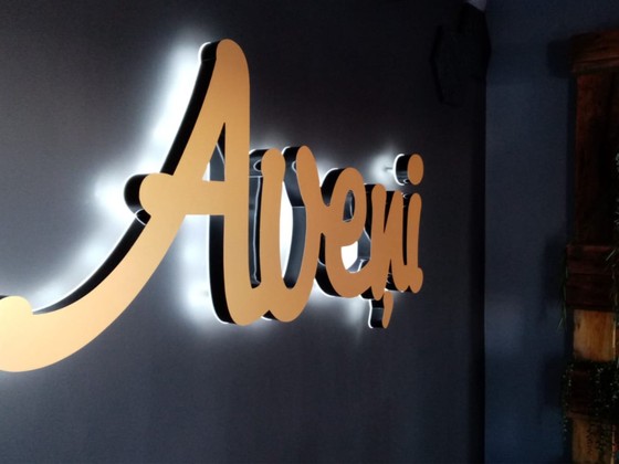 LED logo kafe Aveņi Bauska Ceros.LV 2