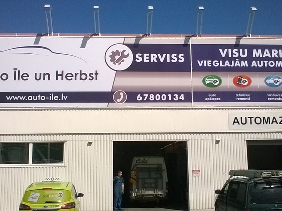 Auto Īle PVC Baneri