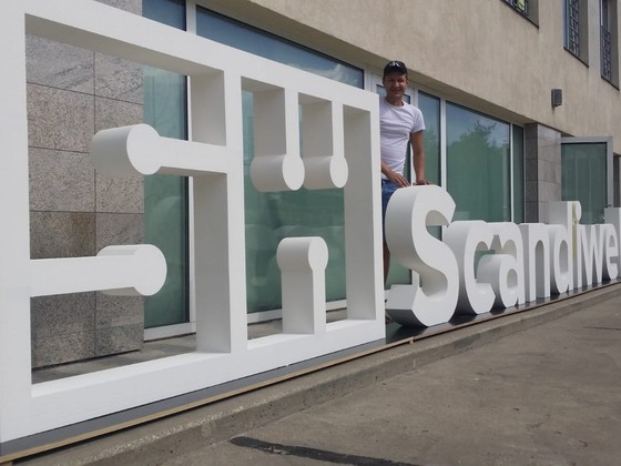 3D logo Scandiweb Ceros.LV